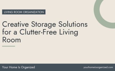 Creative Storage Solutions for a Clutter-Free Living Room