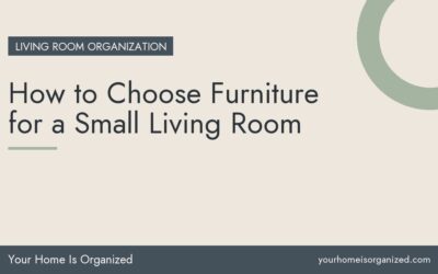 How to Choose Furniture for a Small Living Room