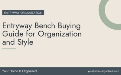 Entryway Bench Buying Guide for Organization and Style