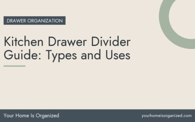 Kitchen Drawer Divider Guide: Types and Uses