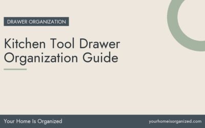 Kitchen Tool Drawer Organization Guide