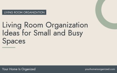 Living Room Organization Ideas for Small and Busy Spaces