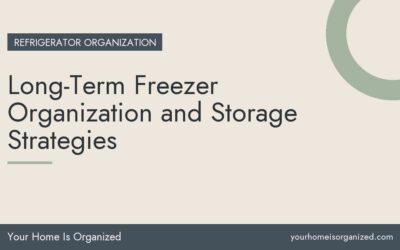 Long-Term Freezer Organization and Storage Strategies