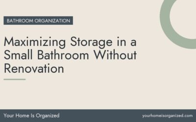 Maximizing Storage in a Small Bathroom Without Renovation