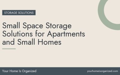 Small Space Storage Solutions for Apartments and Small Homes