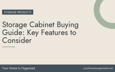Storage Cabinet Buying Guide: Key Features to Consider