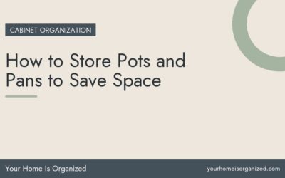 How to Store Pots and Pans to Save Space