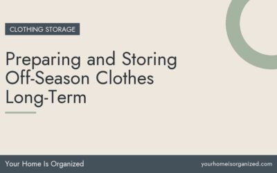 Preparing and Storing Off-Season Clothes Long-Term