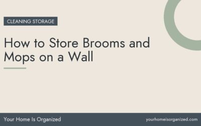 How to Store Brooms and Mops on a Wall
